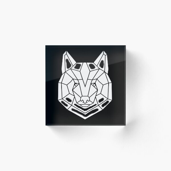 Item preview, geometrical wolf designed and sold by FONESAY.