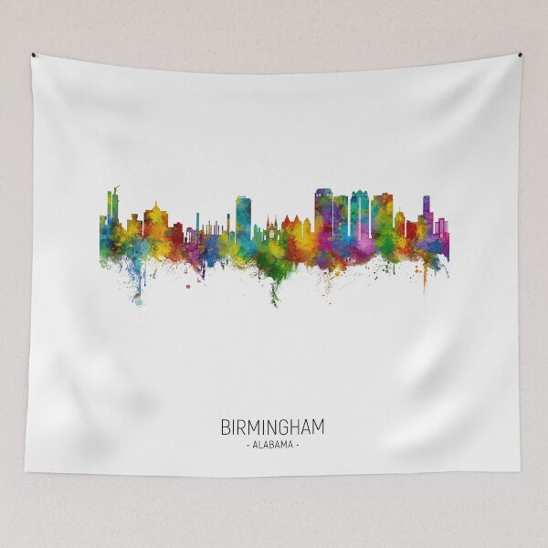 Item preview, Birmingham Alabama Skyline designed and sold by ArtPrints.