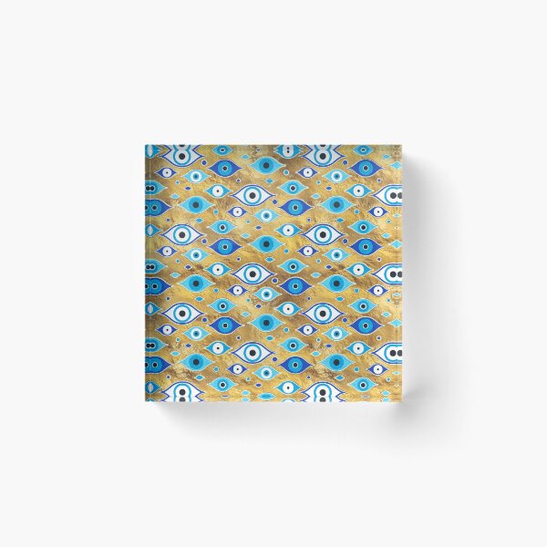 Item preview, Greek Mati Mataki - Matiasma Evil Eye pattern designed and sold by k9printart.