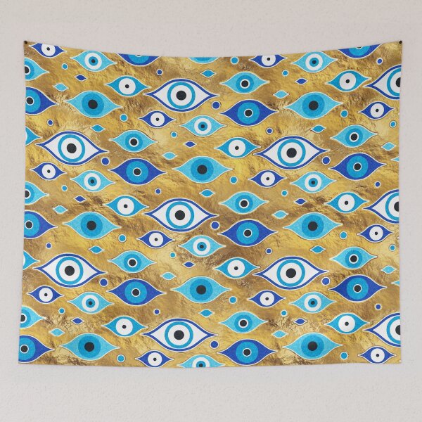 Item preview, Greek Mati Mataki - Matiasma Evil Eye pattern designed and sold by k9printart.