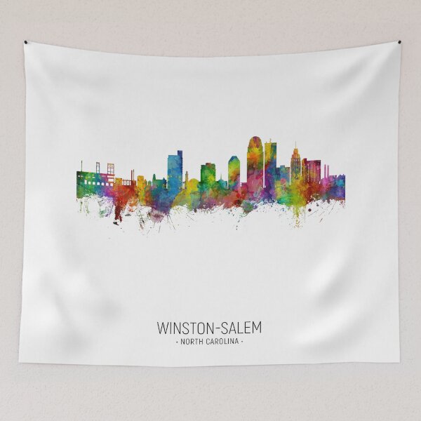 Item preview, Winston-Salem North Carolina Skyline designed and sold by ArtPrints.