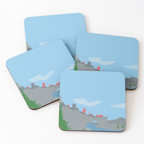 Item preview, Skyrim Solitude Landscape Vector Artwork designed and sold by Tamriel's Wanderer.