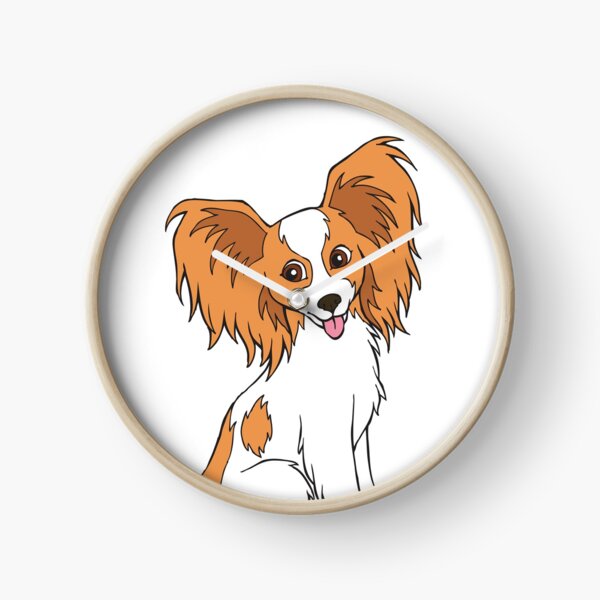 Papillon Clocks Redbubble