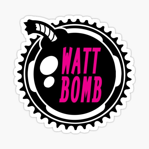 Watt Bomb - Cycling Artwork Sticker