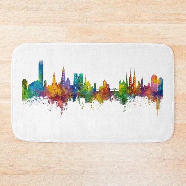 Item preview, Wroclaw Poland Skyline designed and sold by ArtPrints.