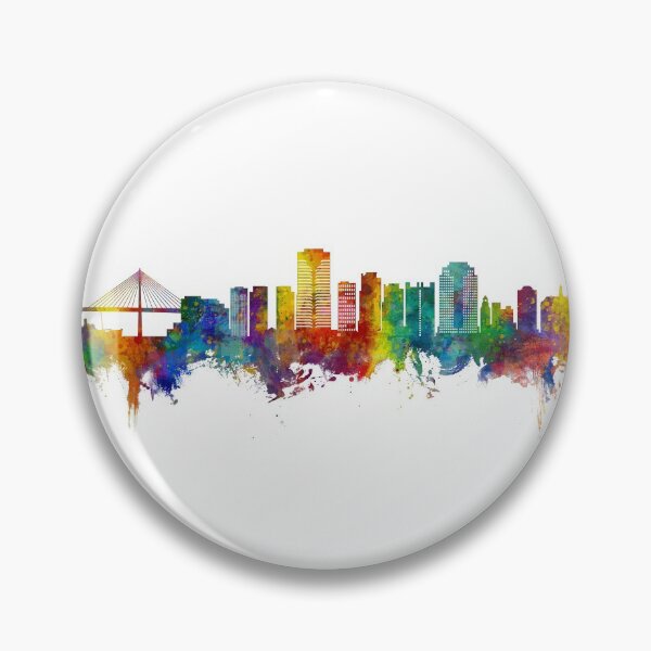 Item preview, Long Beach California Skyline designed and sold by ArtPrints.