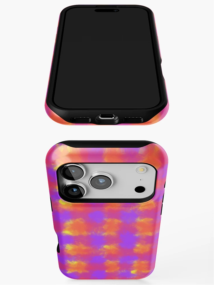 Thumbnail 3 of 4, iPhone Case, Abstract Plaid Pattern designed and sold by RiaBubble.