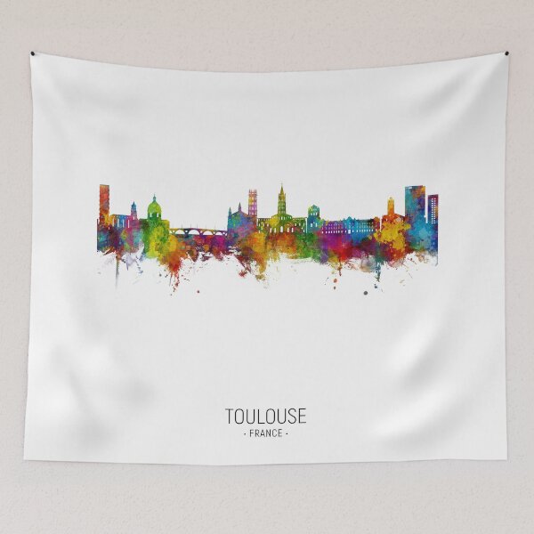Item preview, Toulouse France Skyline designed and sold by ArtPrints.