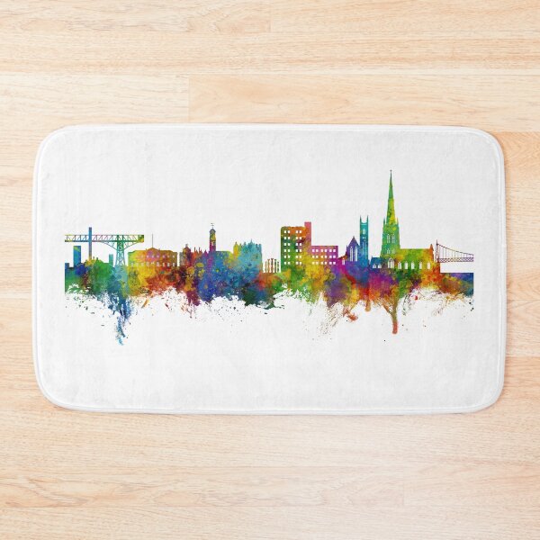 Item preview, Warrington England Skyline designed and sold by ArtPrints.