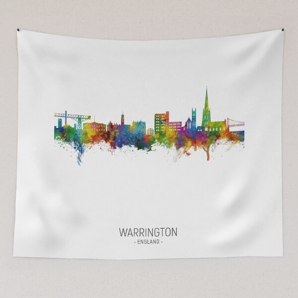Item preview, Warrington England Skyline designed and sold by ArtPrints.