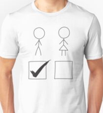 Zeigen Sie Ihren Stolz - Tick Box Man Vote Slim Fit T-Shirt