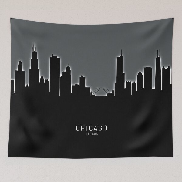 Item preview, Chicago Illinois Skyline designed and sold by ArtPrints.