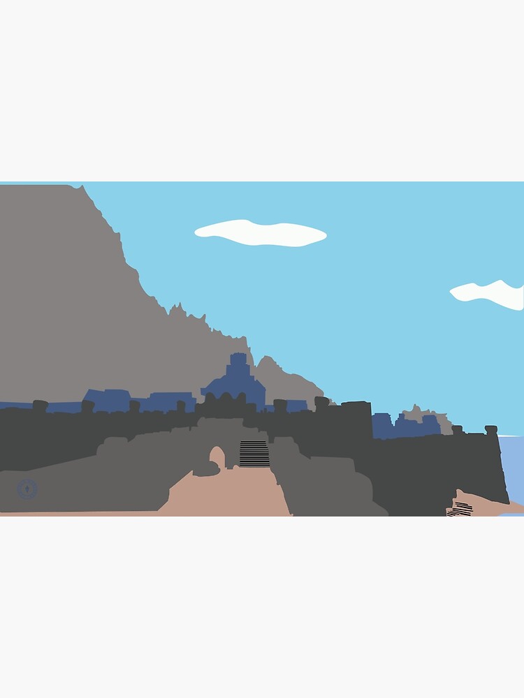 Skyrim Windhelm Landscape Vector Artwork by felixt518