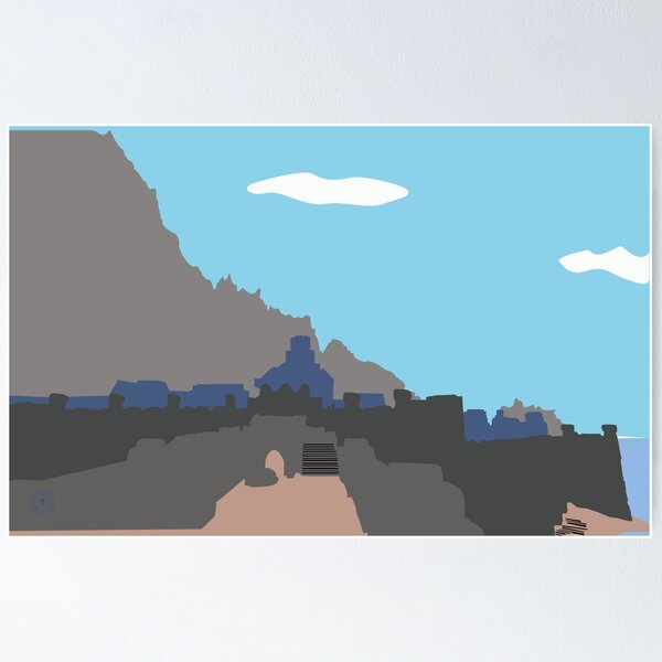 Item preview, Skyrim Windhelm Landscape Vector Artwork designed and sold by Tamriel's Wanderer.