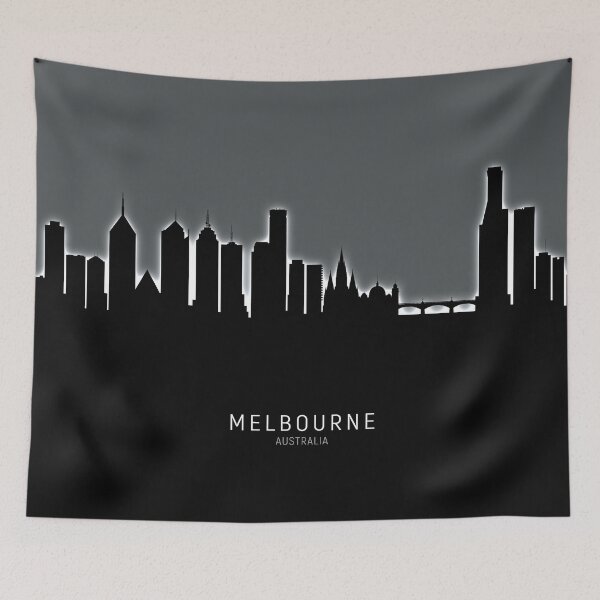 Item preview, Melbourne Australia Skyline designed and sold by ArtPrints.