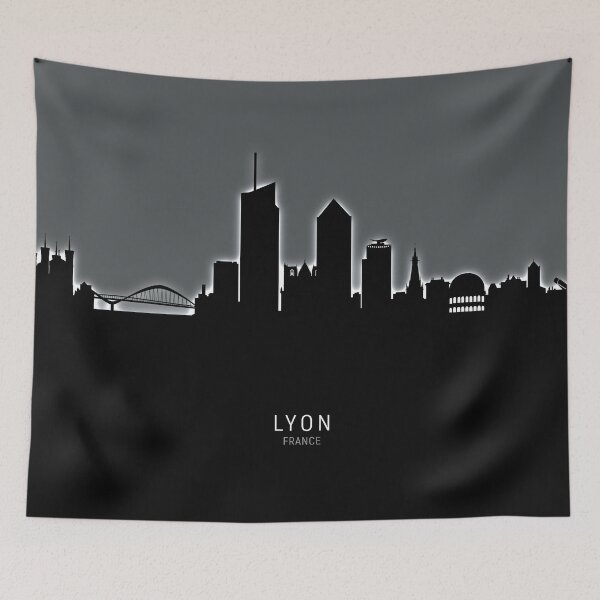 Item preview, Lyon France Skyline designed and sold by ArtPrints.