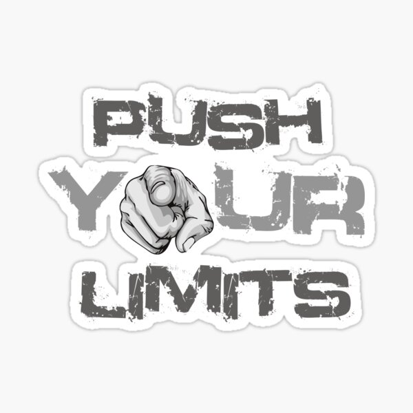 push your limits Sticker