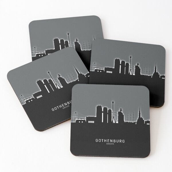 Item preview, Gothenburg Sweden Skyline designed and sold by ArtPrints.