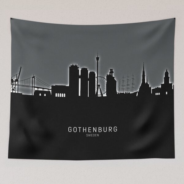 Item preview, Gothenburg Sweden Skyline designed and sold by ArtPrints.