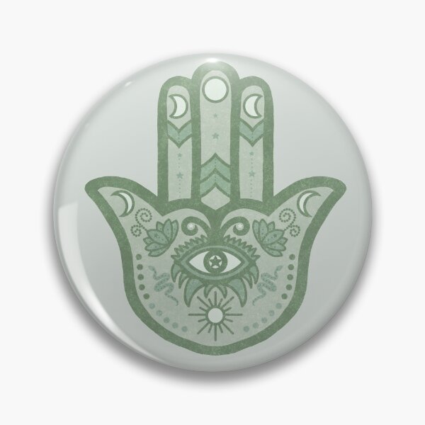Item preview, Sage | Hamsa Hand Amulet  designed and sold by Bloomandflo.