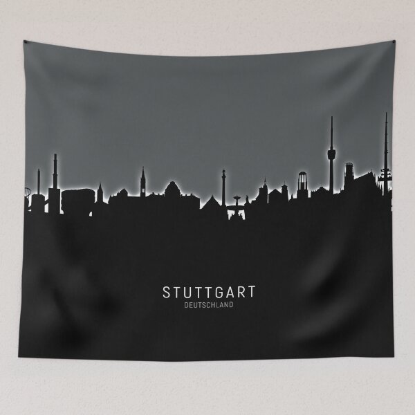 Artikelvorschau, Stuttgart Germany Skyline entworfen und verkauft von ArtPrints.