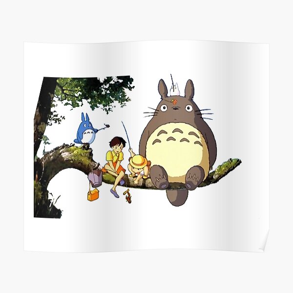 Totoro Studio Ghibli Poster