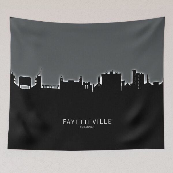 Artikelvorschau, Skyline von Fayetteville, Arkansas entworfen und verkauft von ArtPrints.