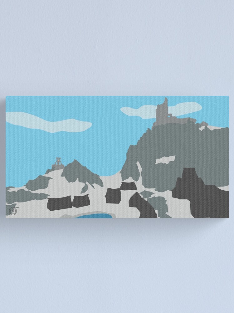 Alternate view of Skyrim Dawnstar Landscape Vector Artwork Canvas Print