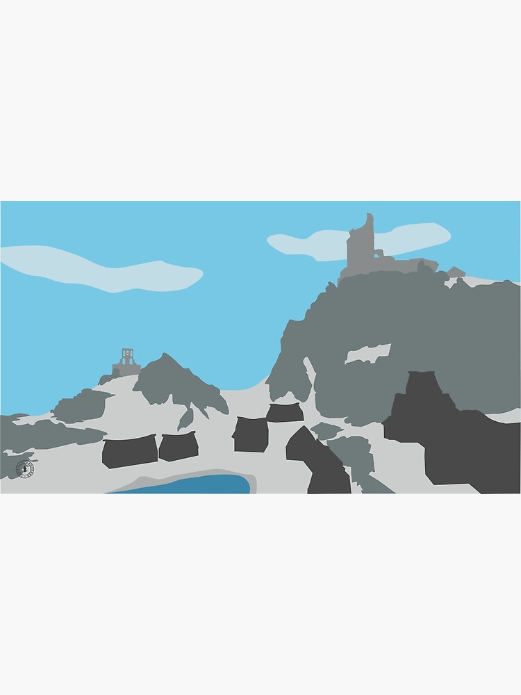 Skyrim Dawnstar Landscape Vector Artwork by felixt518