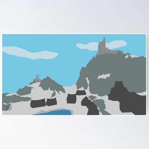 Item preview, Skyrim Dawnstar Landscape Vector Artwork designed and sold by Tamriel's Wanderer.