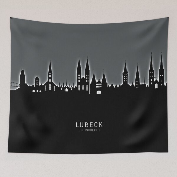 Item preview, Lubeck Germany Skyline designed and sold by ArtPrints.