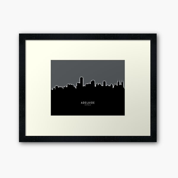 Item preview, Adelaide Australia Skyline designed and sold by ArtPrints.