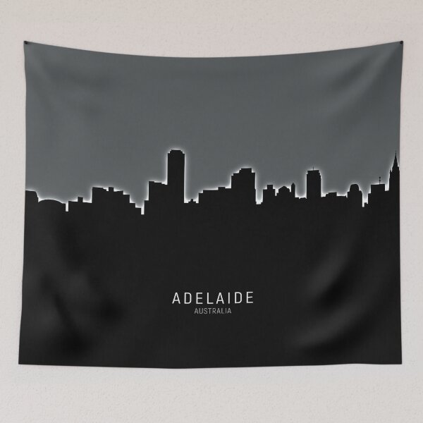 Item preview, Adelaide Australia Skyline designed and sold by ArtPrints.
