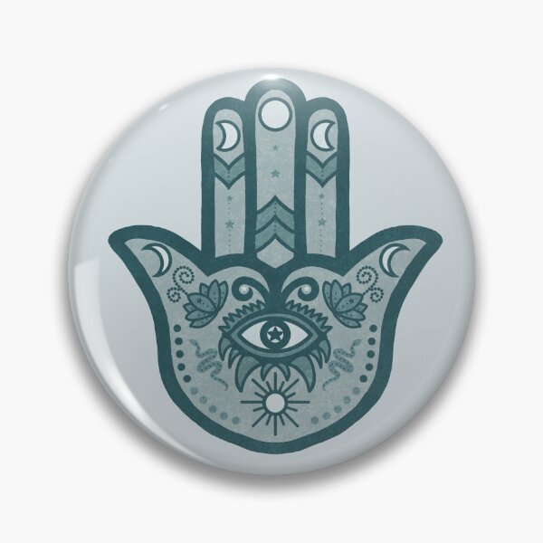 Item preview, Teal | Hamsa Hand Amulet  designed and sold by Bloomandflo.
