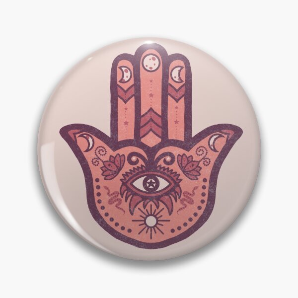 Item preview, Rusty Brown | Hamsa Hand Amulet in Copper designed and sold by Bloomandflo.