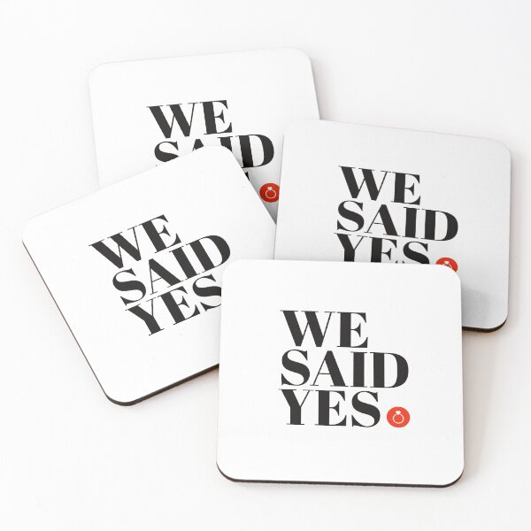 Item preview, W SAID YES - WEDDING STUFF - GREETING CARD - WEDDING MINIMALIST designed and sold by WeddingStuffArt.