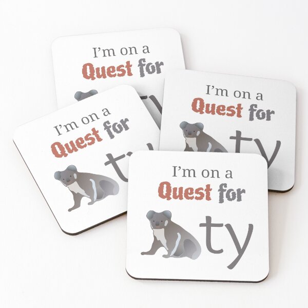 Item preview, I'm on a Quest for Quality- Funny Koala T-shirt Design designed and sold by Davey's Designs.