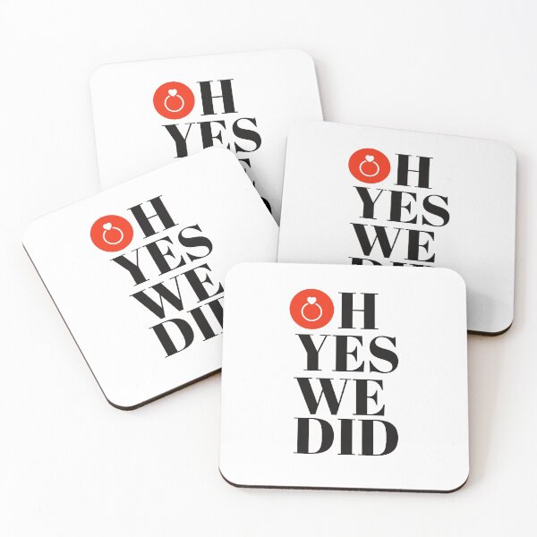 Item preview, OH YES WE DID -WEDDING - WEDDING CARD - WEDDING STUFF -RED designed and sold by WeddingStuffArt.
