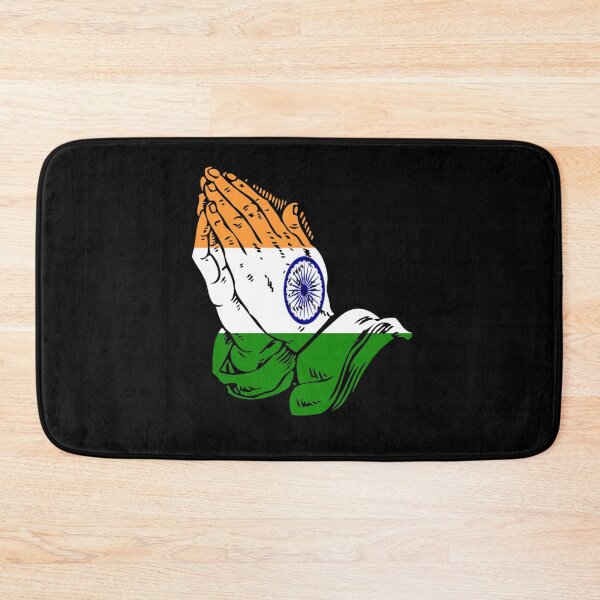 Item preview, Praying Hands Indian Flag  designed and sold by Kiwi-Tienda2017.