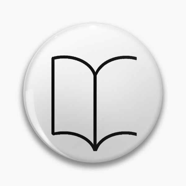 Item preview, Stylised open book- Black designed and sold by emDesign123.