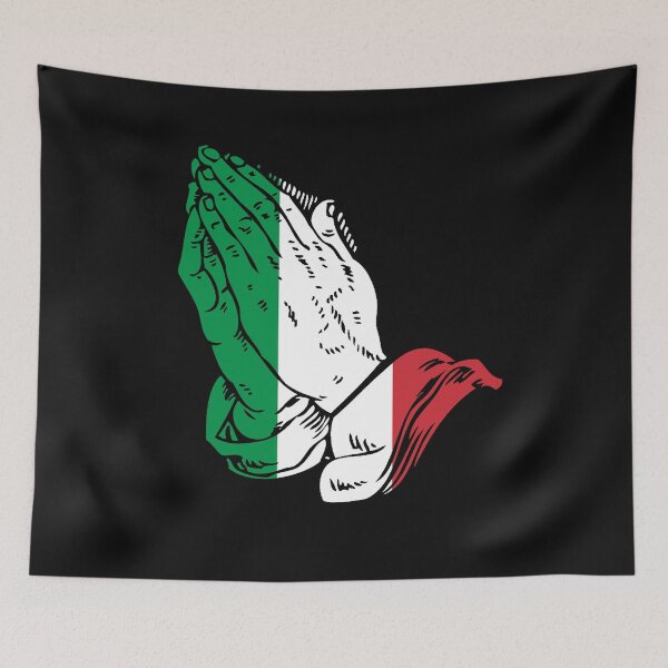 Item preview, Praying Hands Italian Flag  designed and sold by Kiwi-Tienda2017.