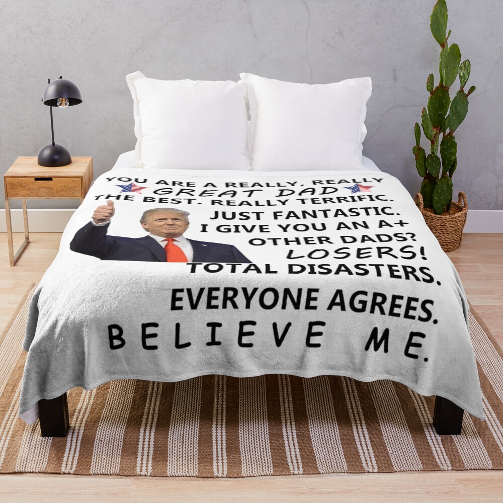 Funny Trump Father/Dad Throw Blanket
