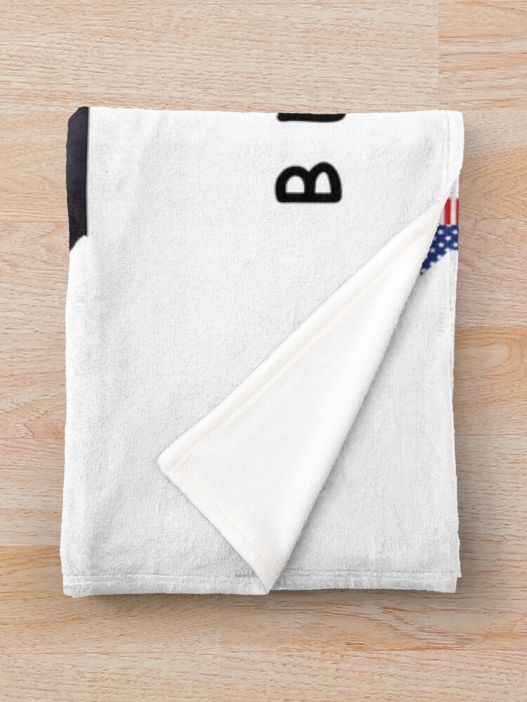 Alternate view of Funny Trump Father/Dad Throw Blanket