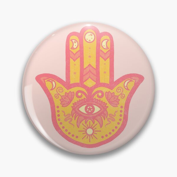 Item preview, Peachy | Hamsa Hand Amulet  designed and sold by Bloomandflo.