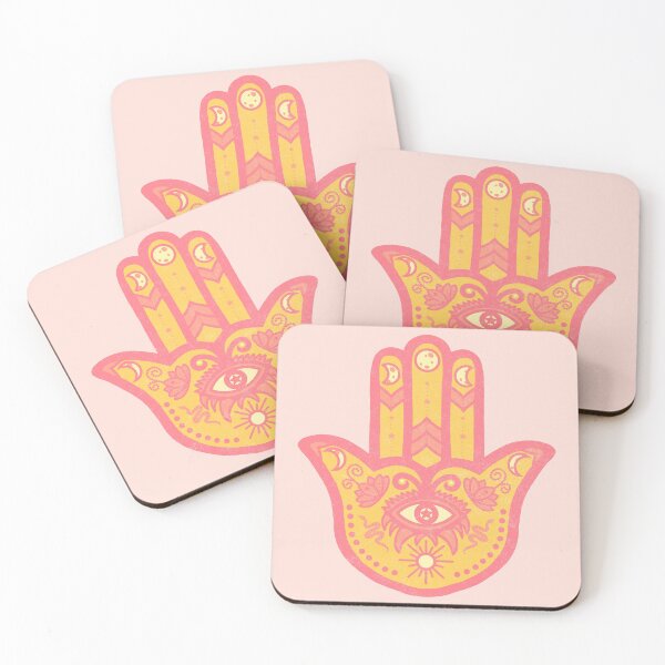 Item preview, Peachy | Hamsa Hand Amulet  designed and sold by Bloomandflo.