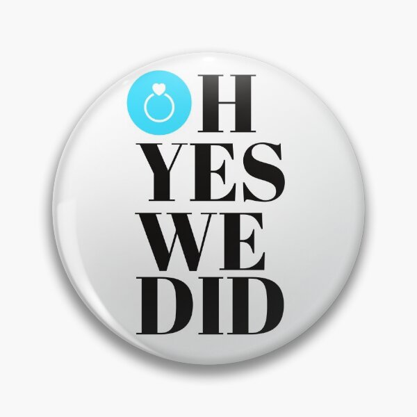 Item preview, OH YES WE DID - WEDDING - WEDDING INVITATION - STUFF - ART - MINIMALIST - BLUE designed and sold by WeddingStuffArt.