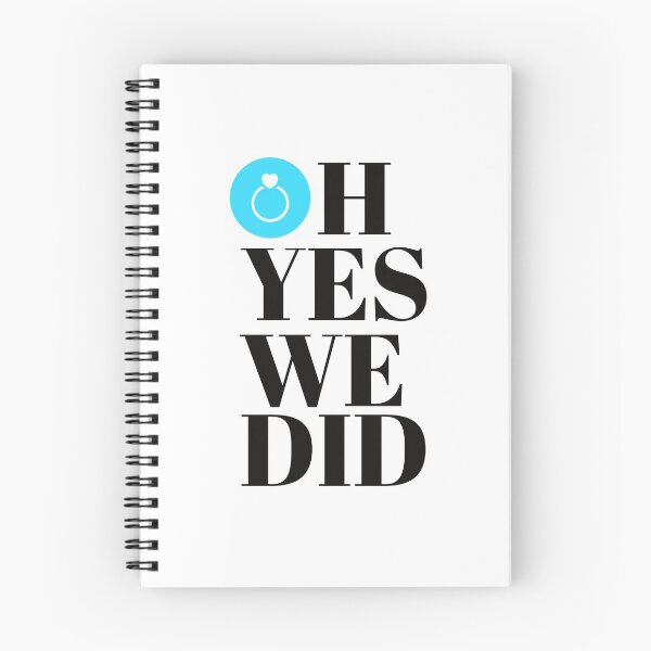 Item preview, OH YES WE DID - WEDDING - WEDDING INVITATION - STUFF - ART - MINIMALIST - BLUE designed and sold by WeddingStuffArt.