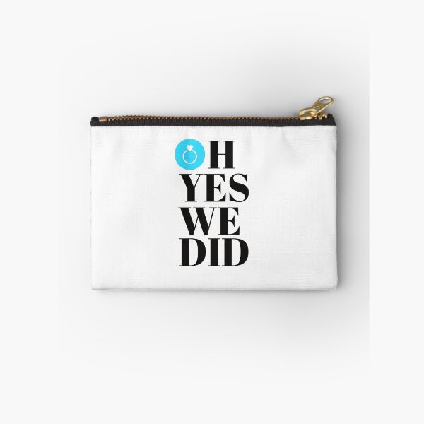 Item preview, OH YES WE DID - WEDDING - WEDDING INVITATION - STUFF - ART - MINIMALIST - BLUE designed and sold by WeddingStuffArt.