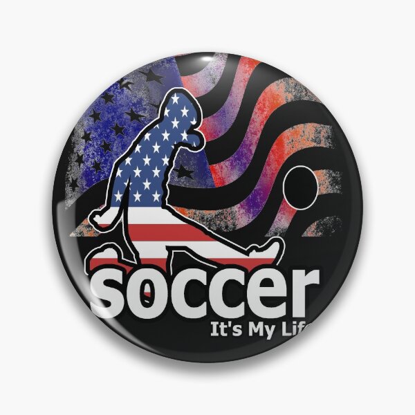 Artikelvorschau, USA Fußball Futbol Lover Aufkleber und Handyhüllen für Fußball Goalie und Striker entworfen und verkauft von ChezM1989.