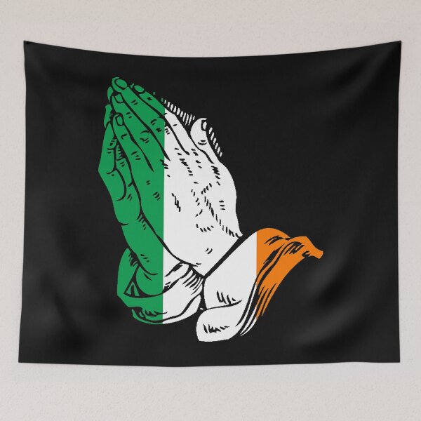 Item preview, Praying Hands Ireland Flag  designed and sold by Kiwi-Tienda2017.